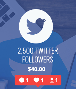 2,500 Twitter Followers