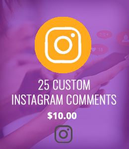 Buy 25 Instagram Custom Comments