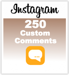 buy 250 custom comments ig