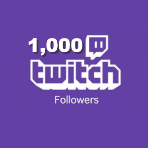 1,000 twitch followers