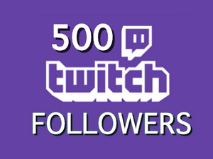 Buy 500 Twitch Followers