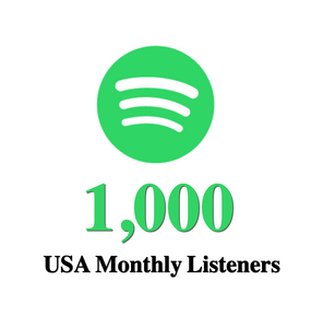 1,000 USA Monthly Listeners on Spotify