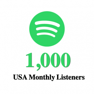 1,000 USA Monthly Listeners on Spotify
