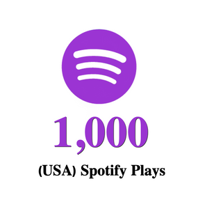 1,000 Spotify USA Plays