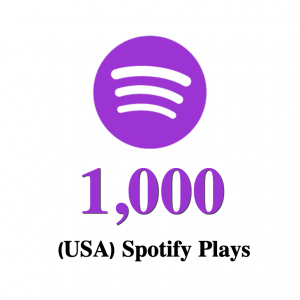 1,000 Spotify USA Plays