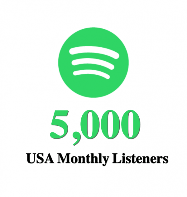 5,000 USA Monthly Listeners Spotify