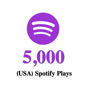 5,000 USA Spotify Plays