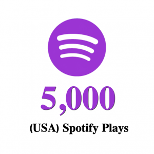 5,000 USA Spotify Plays